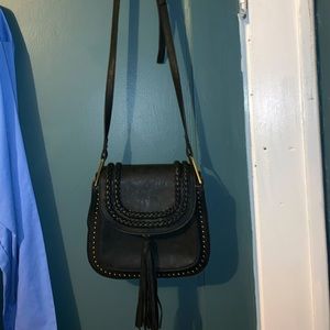 Bohemian style side satchel
